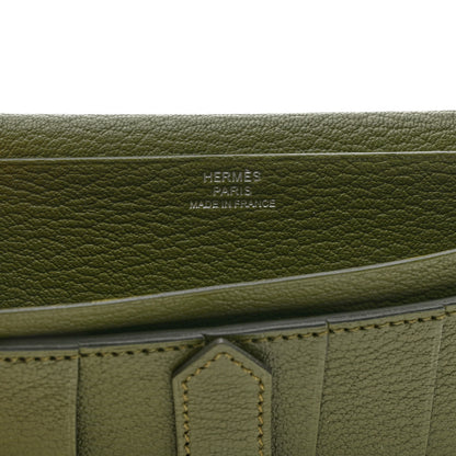 Hermes Chevre Mysore Bearn Gusset Wallet Canopee 6 of 11