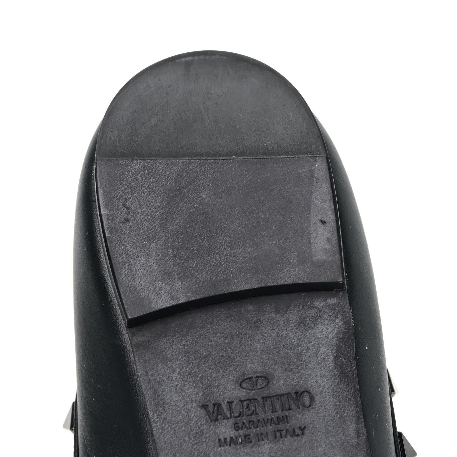 Valentino Garavani Calfskin Rockstud Ballerina Flats 36 Black 10 of 11