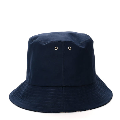 Christian Dior Oblique Reversible Teddy-D Brim Bucket Hat 58 Blue 4 of 12