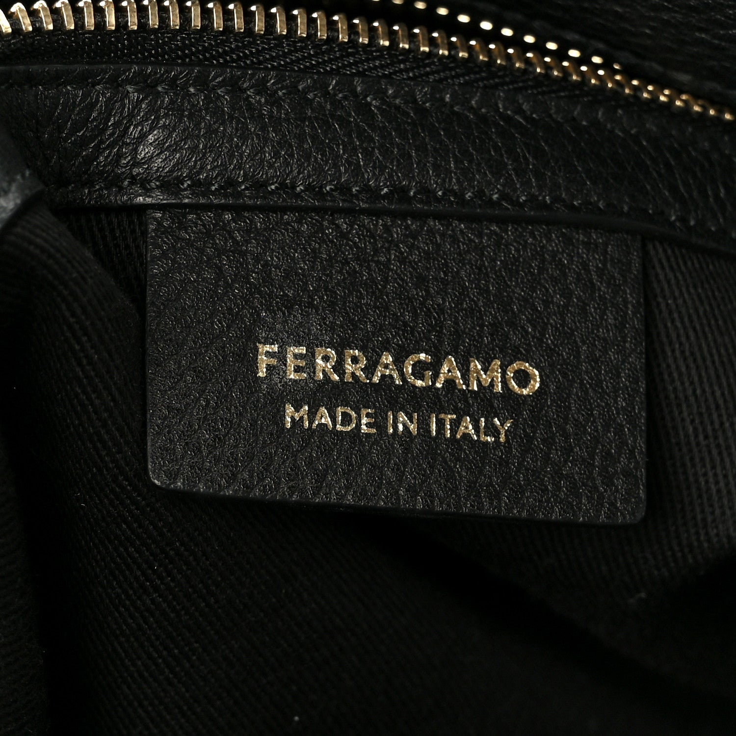 Salvatore Ferragamo Grained Calfskin Medium Star Tote Black 6 of 11