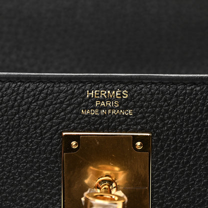 Hermes Togo Kelly Retourne 28 Black 6 of 8