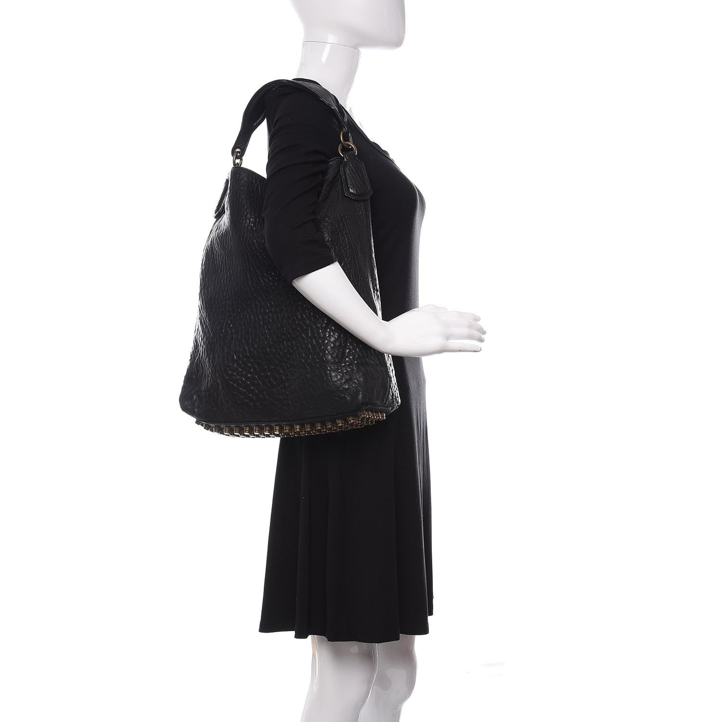 Pebbled Lambskin Darcy Hobo Black