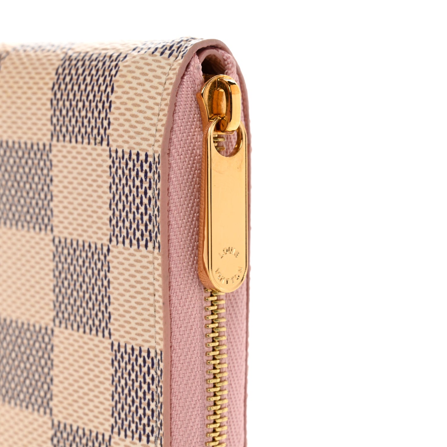 Damier Azur Zippy Coin Purse Rose Ballerine