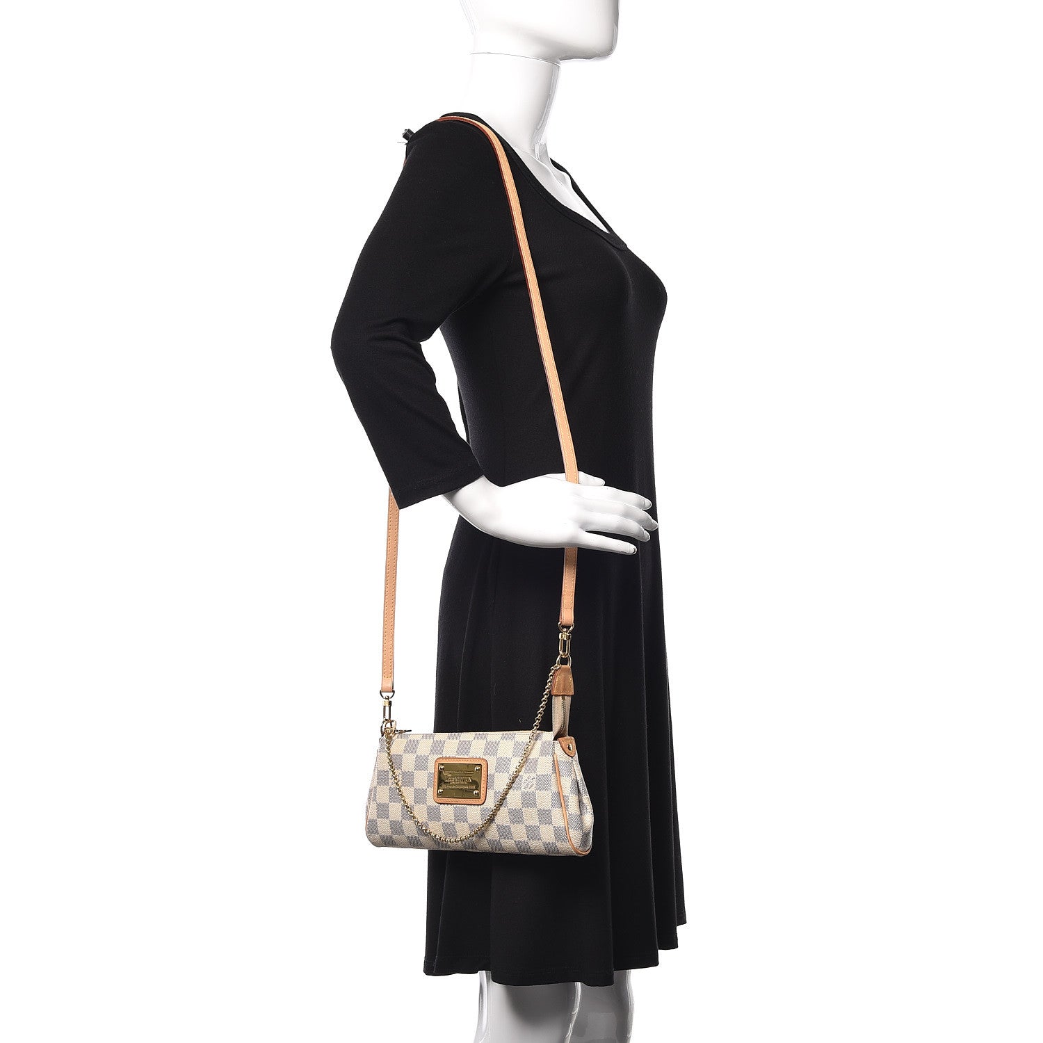 Louis Vuitton Damier Azur Eva Clutch 2 of 9