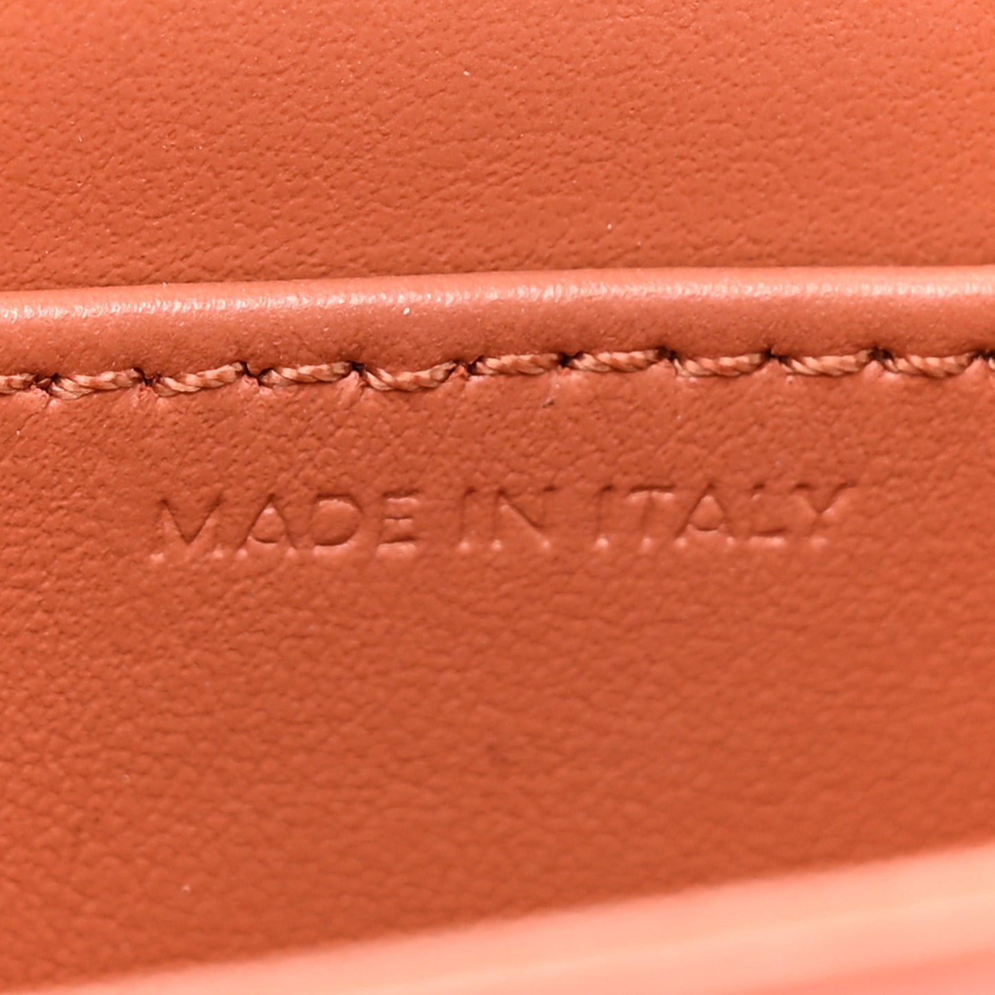 Shiny Calfskin Mini Triomphe Terracotta