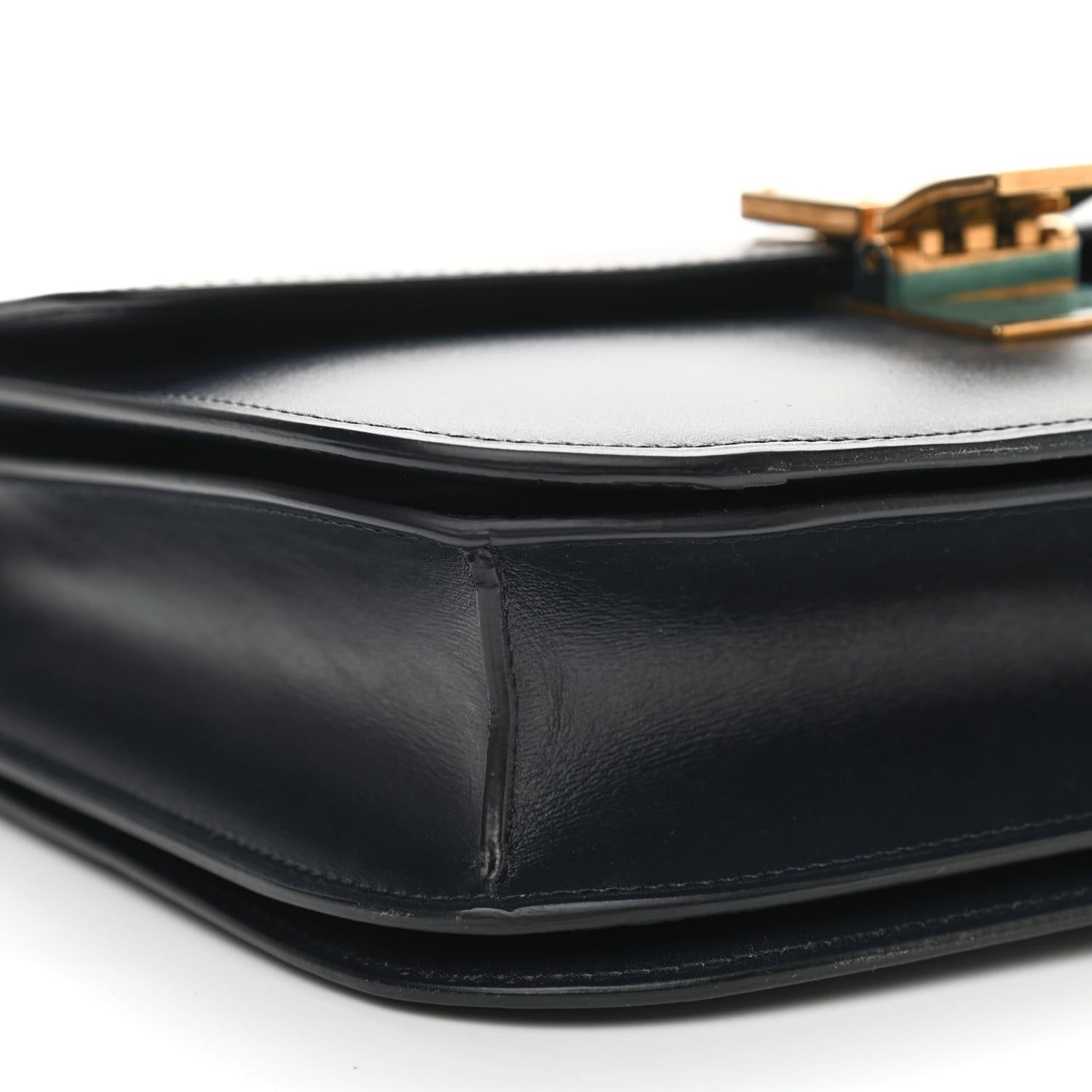 Box Calfskin Medium Classic Box Flap Bag Navy