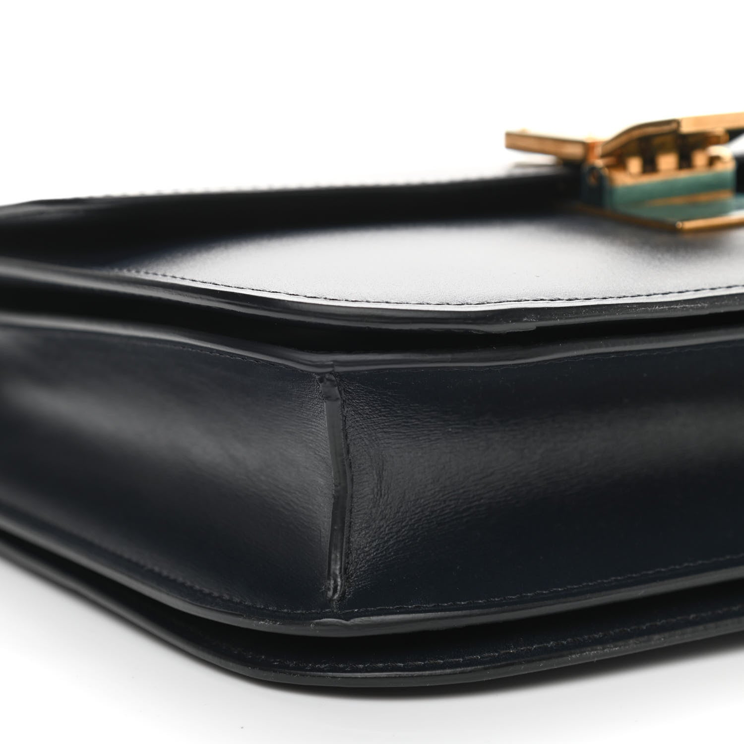 Celine Box Calfskin Medium Classic Box Flap Bag Navy 7 of 8
