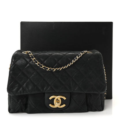 Chanel Iridescent Calfskin Quilted Small Chic Quilt Flap Black 11 of 11