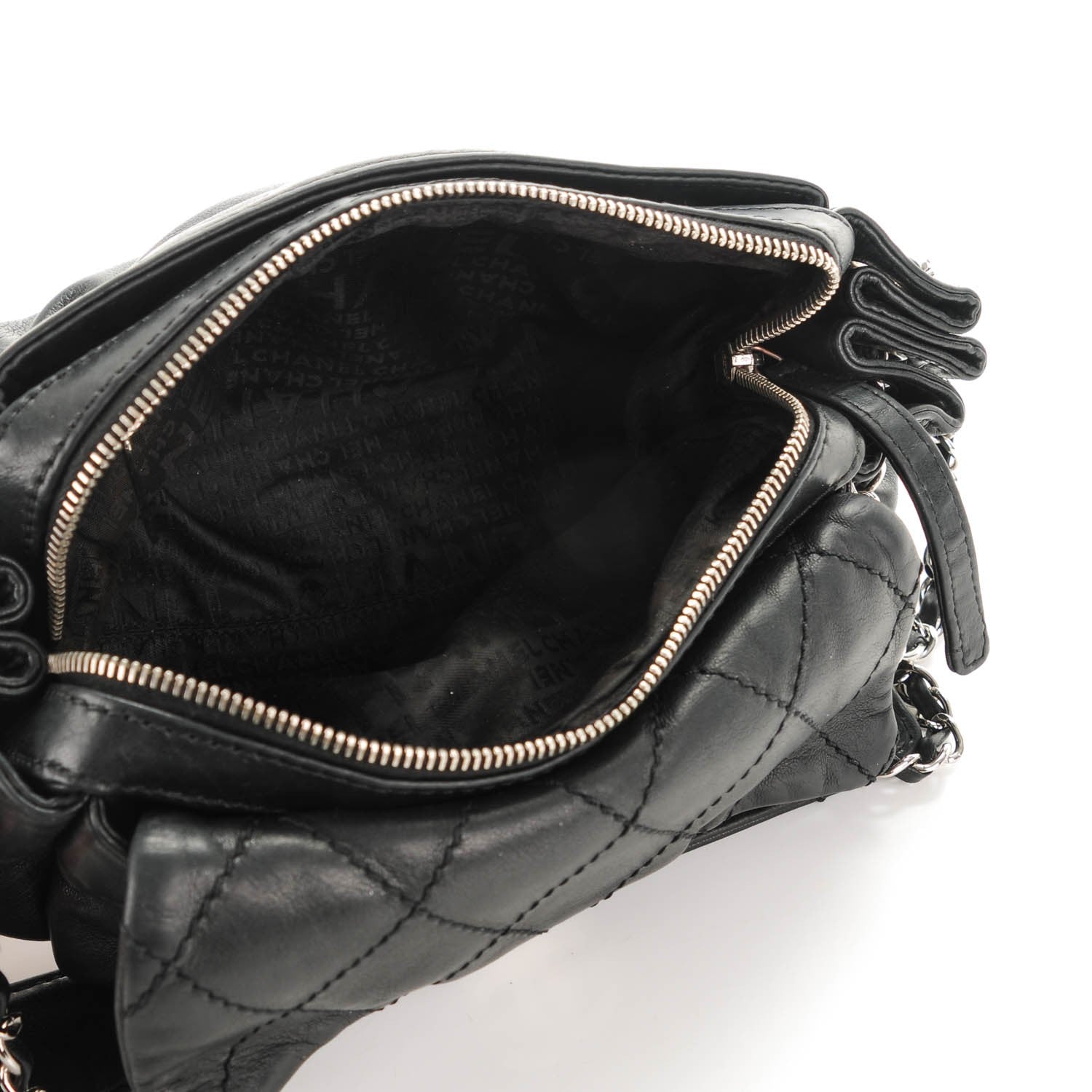 Chanel Lambskin Diamond Stitch Shoulder Bag Black 5 of 7