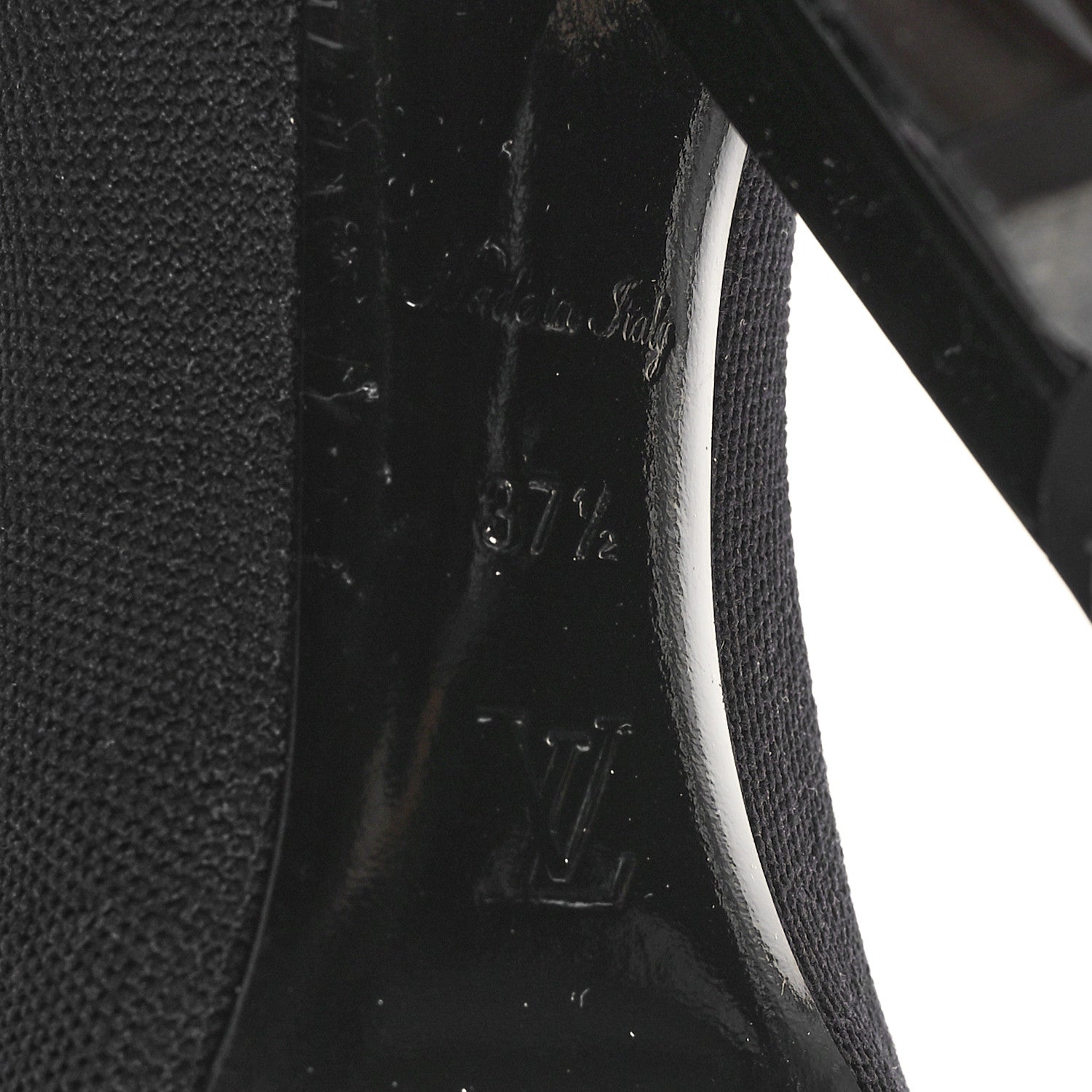 Louis Vuitton Stretch Fabric LV Black Heart Sock Ankle Boots 37.5 Black 6 of 8