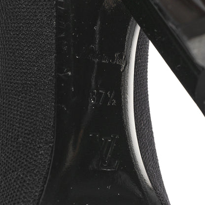 Louis Vuitton Stretch Fabric LV Black Heart Sock Ankle Boots 37.5 Black 6 of 8