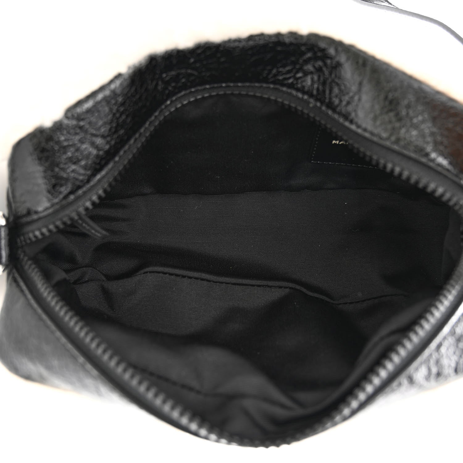 Marc Jacobs Shiny Calfskin Faux Shearling The Camera Bag Black 5 of 11