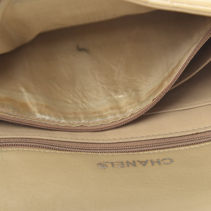 Chanel Lambskin Quilted Jumbo Single Flap Beige 18 of 27