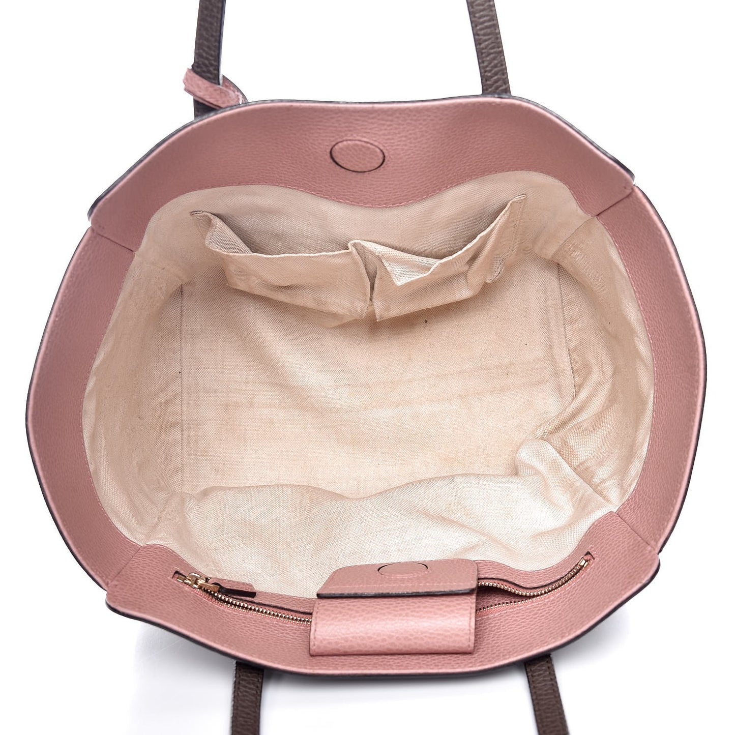 Dollar Calfskin Small Swing Tote Grey Field Soft Pink