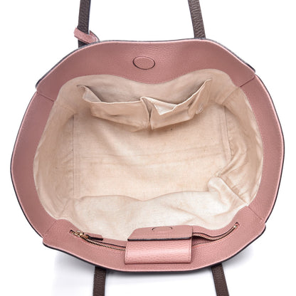 Gucci Dollar Calfskin Small Swing Tote Grey Field Soft Pink 5 of 9