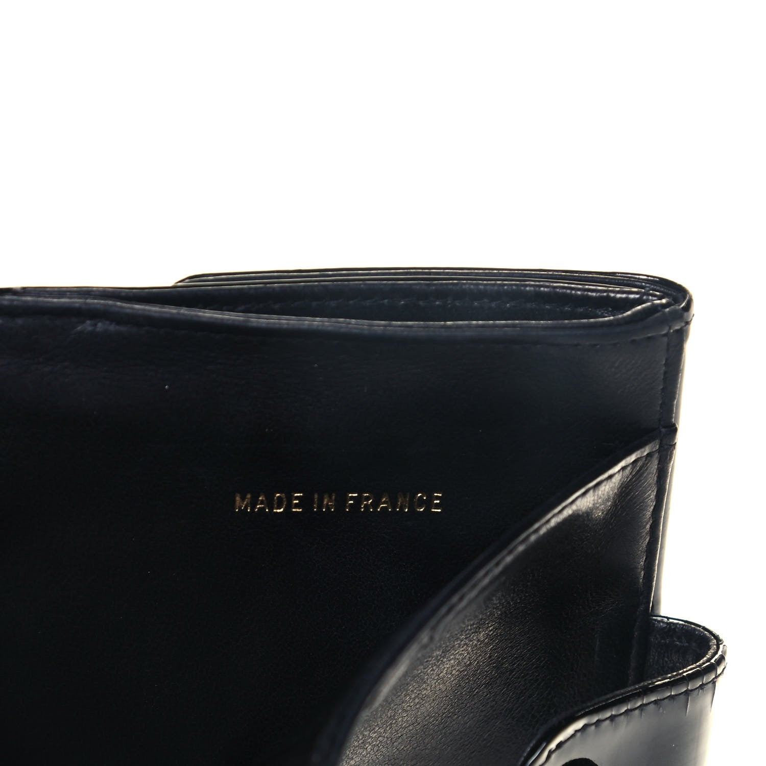 Chanel Patent Timeless CC Compact French Wallet Black 7 of 15