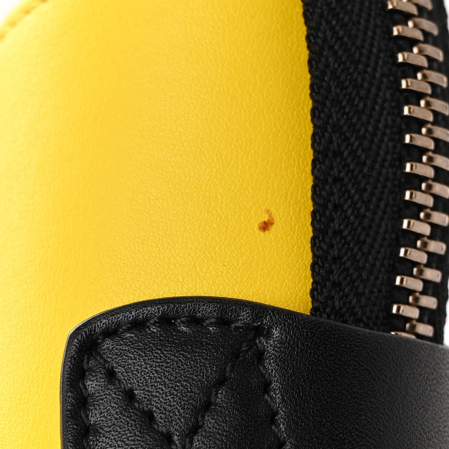 Elephant Calfskin Micro Tri-Color Luggage Yellow Multicolor