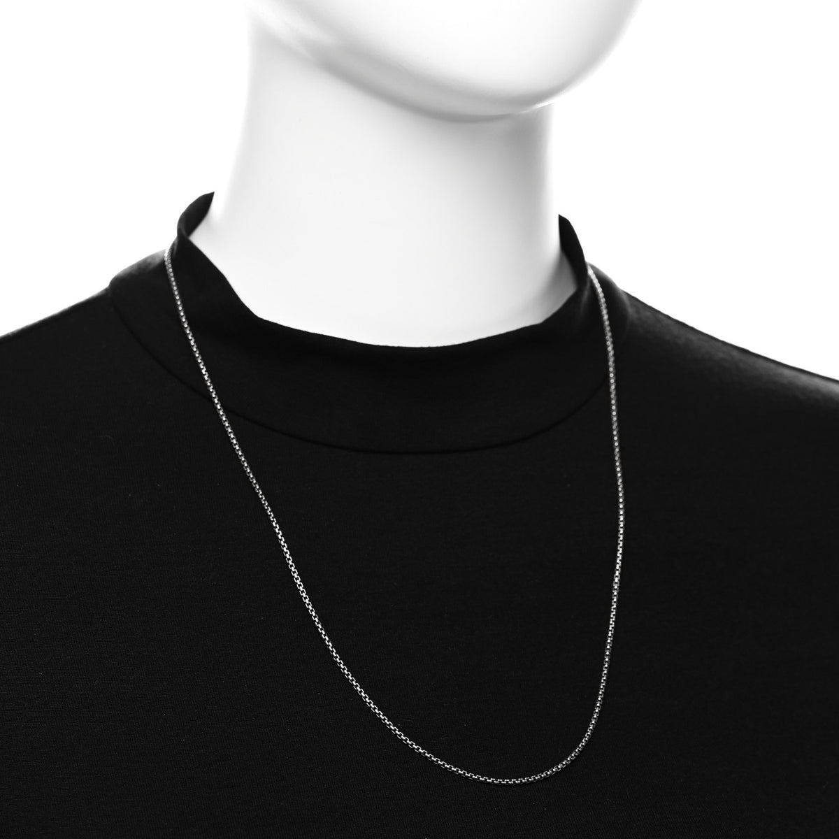 Sterling Silver 1.7mm Baby Box Chain Necklace 22"