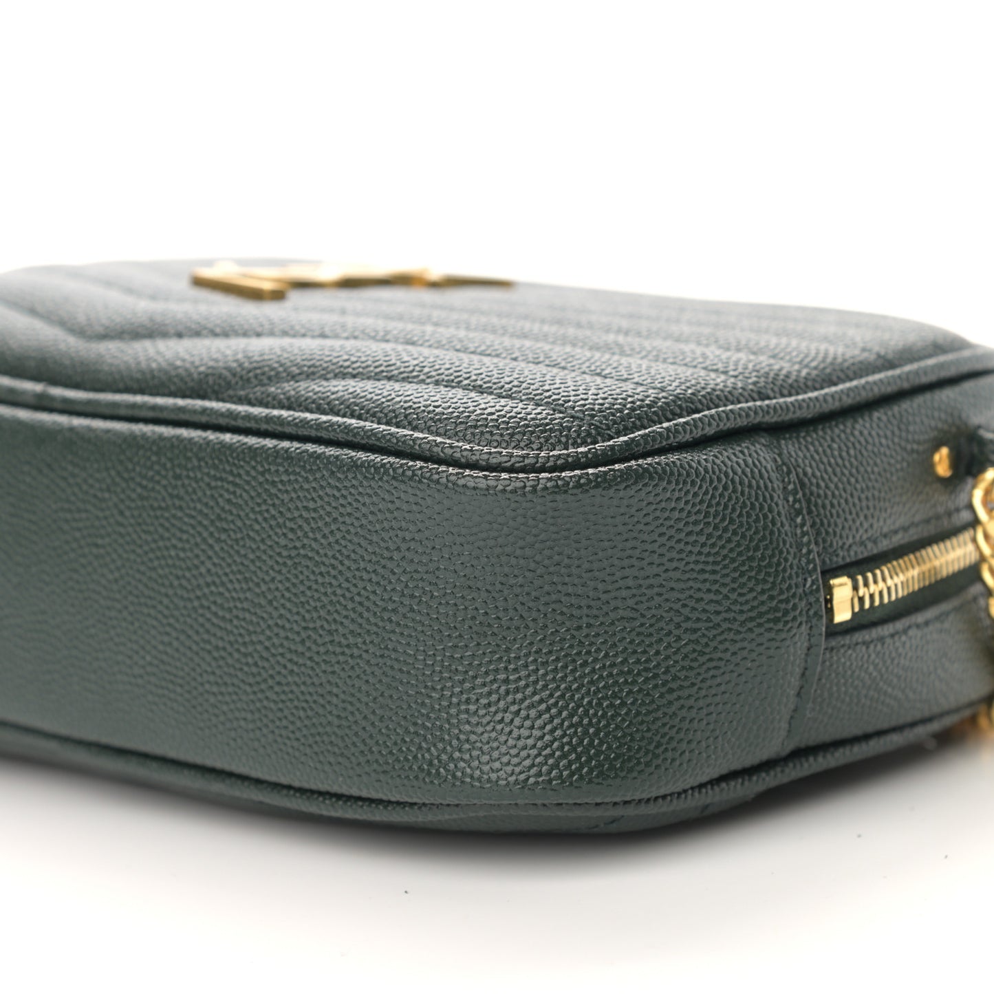 Grain De Poudre Matelasse Monogram Mini Lou Camera Bag New Vert Fonce
