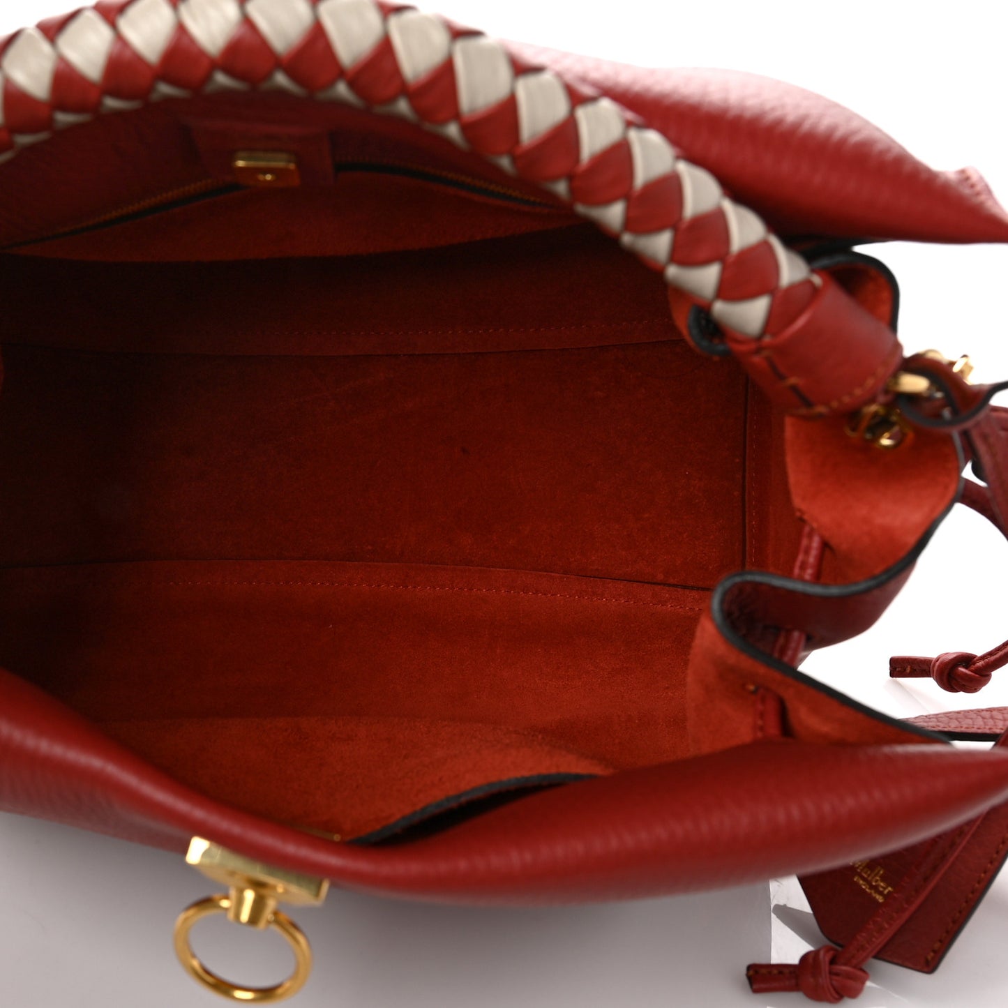 Heavy Grain Iris Tote Red