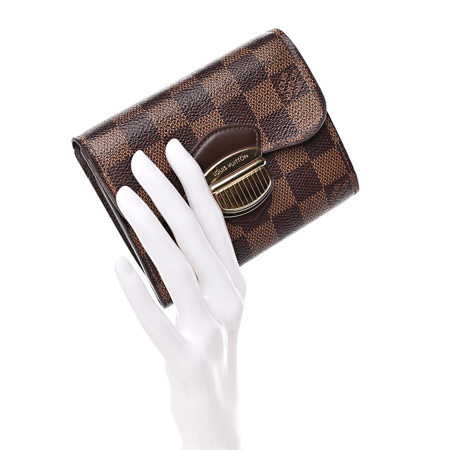 Louis Vuitton Damier Ebene Joey Wallet 2 of 13