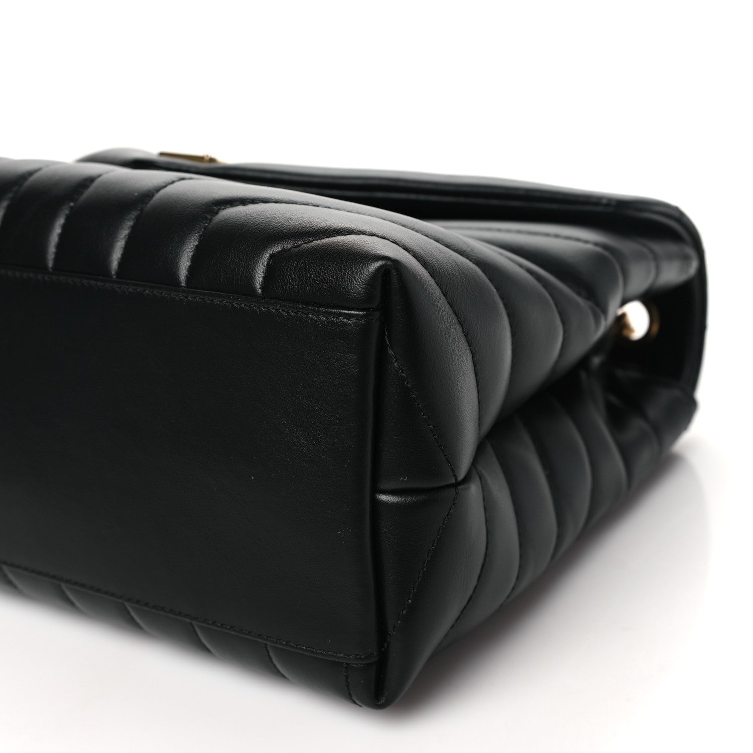 Saint Laurent Calfskin Y Quilted Monogram Medium Loulou Chain Satchel Black 10 of 10
