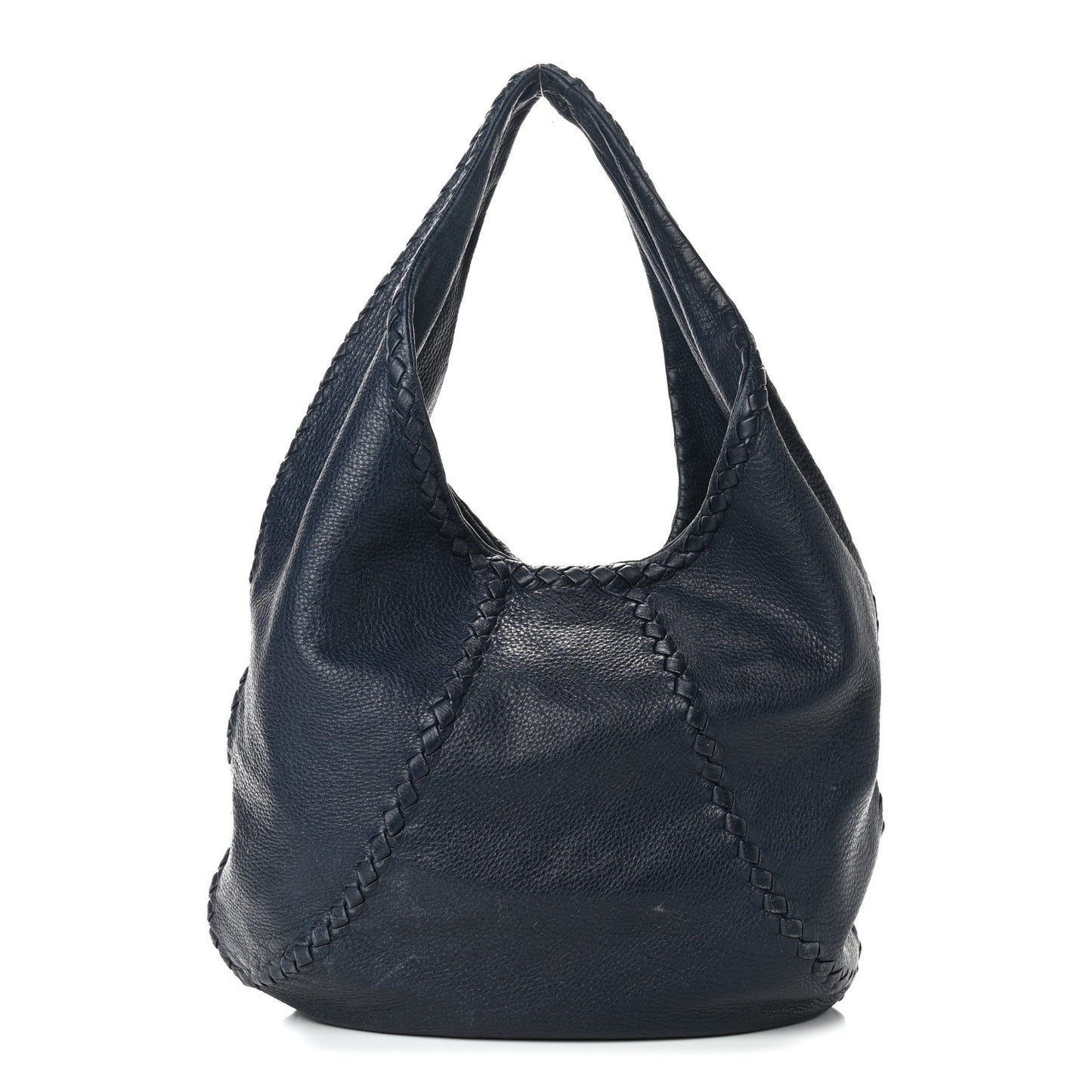 Cervo Deerskin Large Hobo China Blue