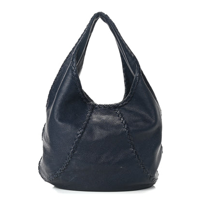 Bottega Veneta Cervo Deerskin Large Hobo China Blue 1 of 12