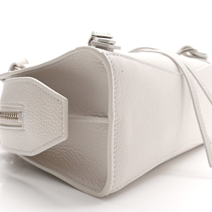 Balenciaga Grained Calfskin Neo Classic Silver Hardware Mini City Chalky White 9 of 10