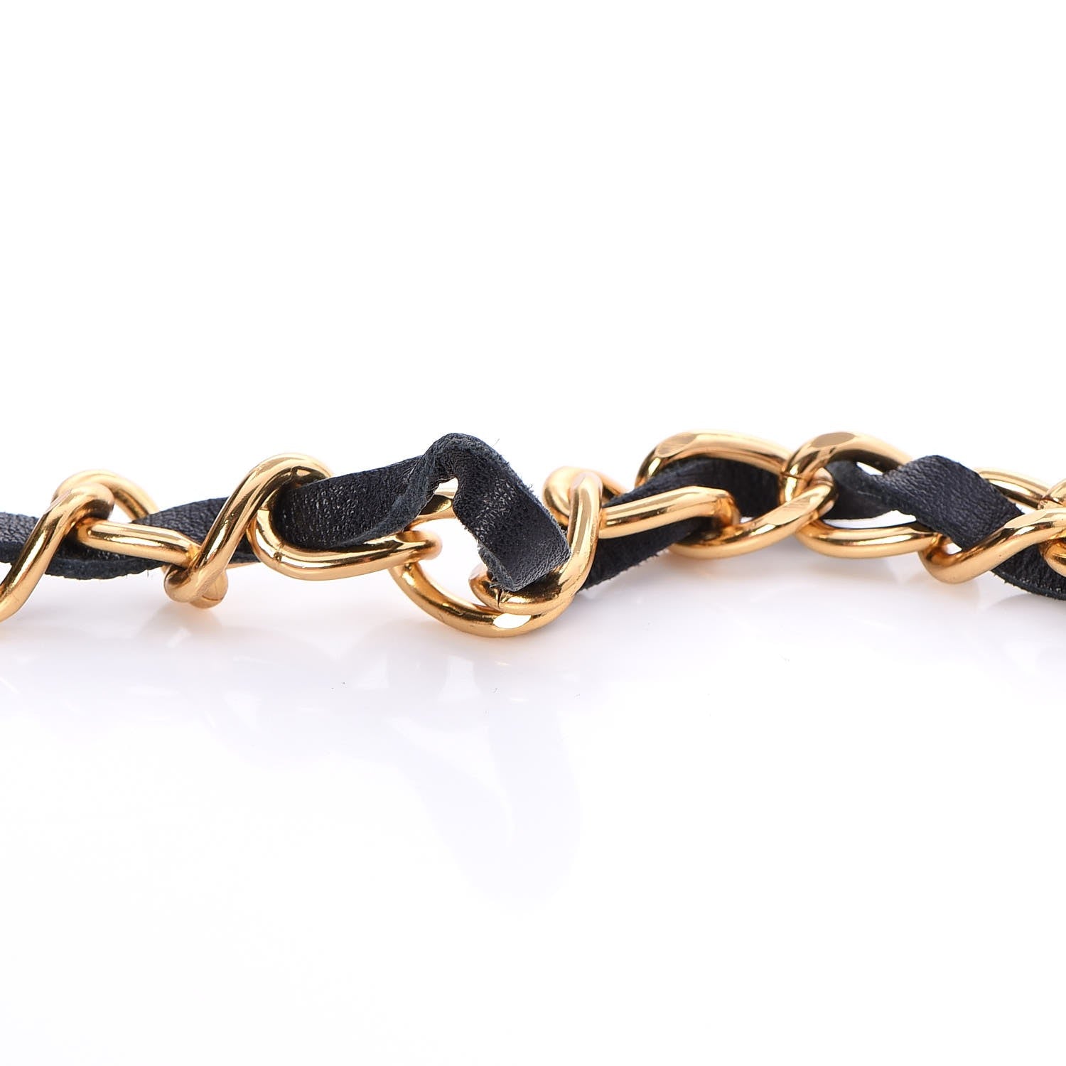 Chanel CHANE Lambskin Crystal Lion Chain Belt Gold 9 of 11