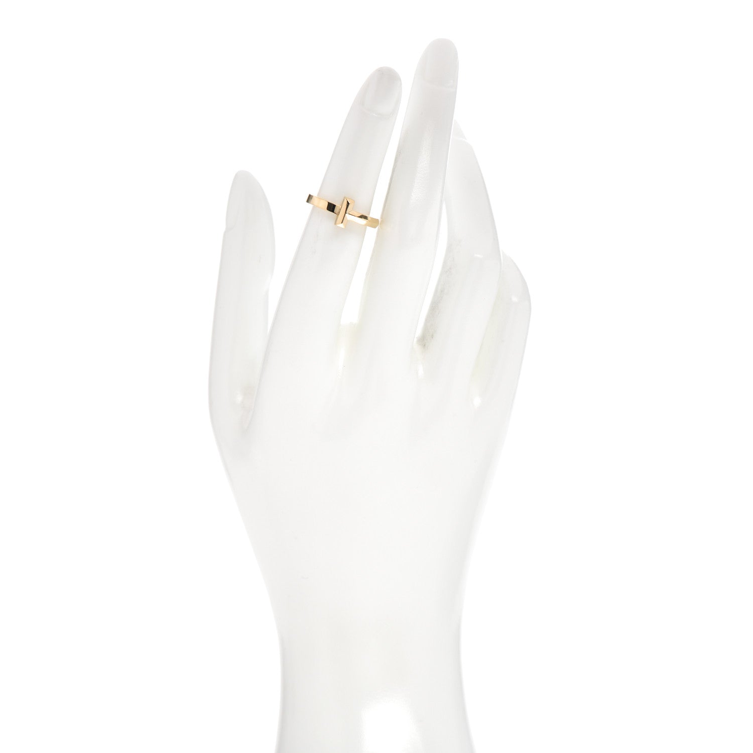 Tiffany 18K Yellow Gold T1 Ring 48 4.5 2 of 6