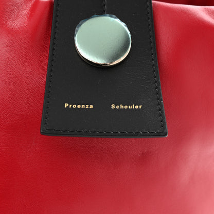 Proenza Schouler Lambskin Large Puffy Tobo Tote Red 9 of 9