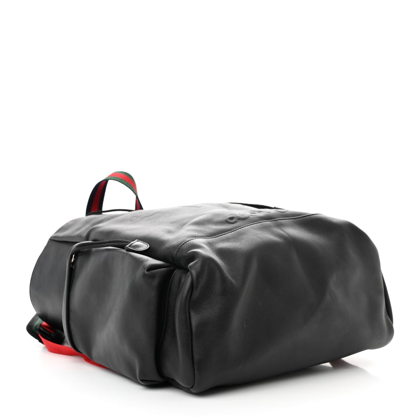 Calfskin Web Blind For Love Animalier Drawstring Backpack Black