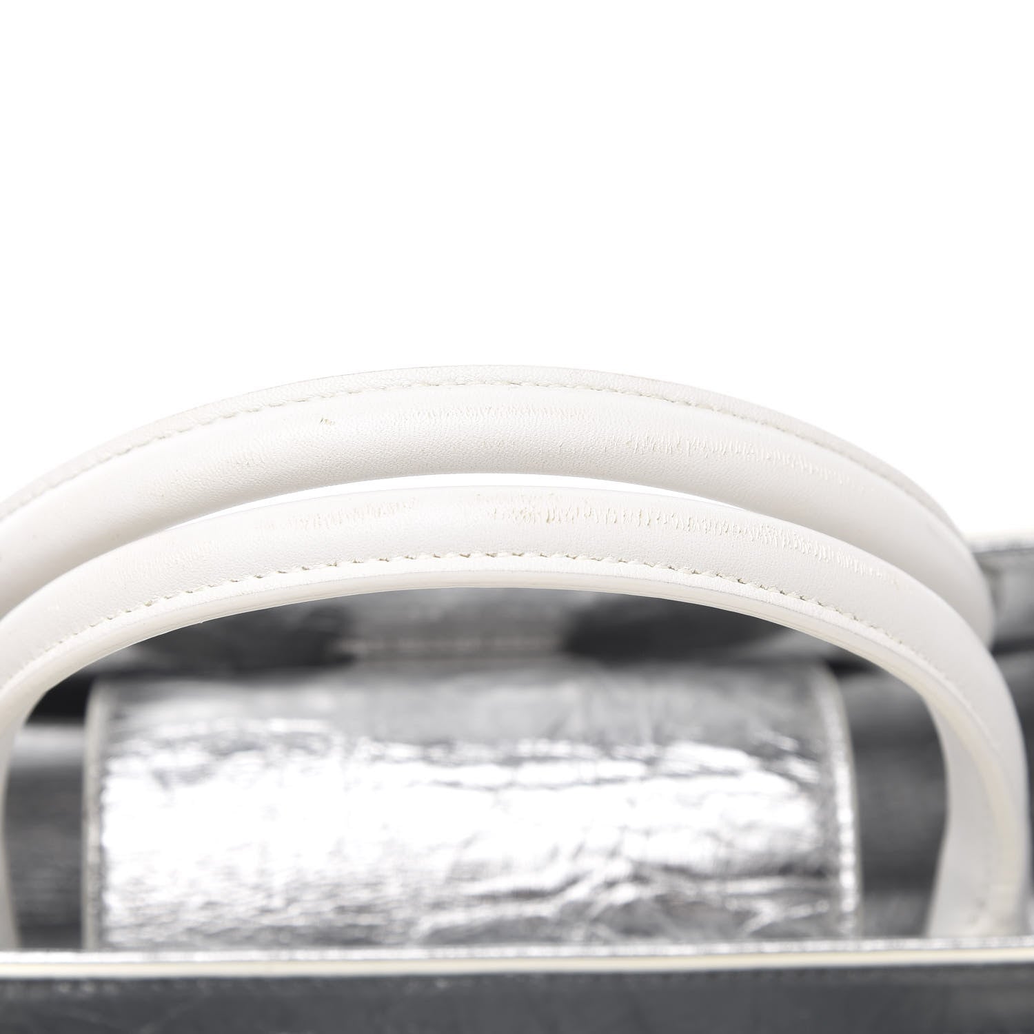 Christian Dior Metallic Calfskin Medium Diorever Flap Silver 11 of 12