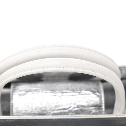 Christian Dior Metallic Calfskin Medium Diorever Flap Silver 11 of 12