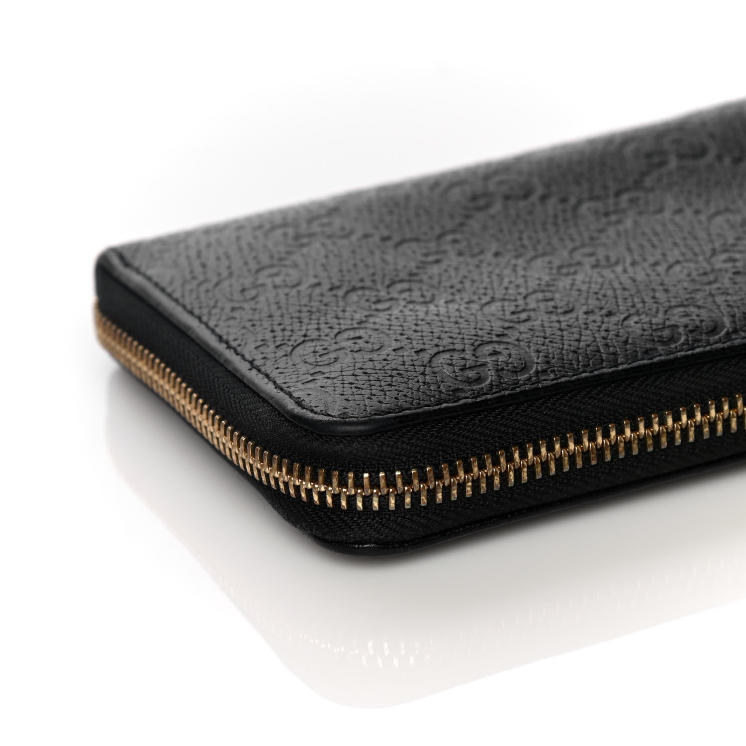 Gucci Guccissima Donna Long Wallet Black 8 of 10