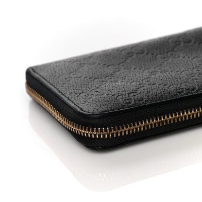Gucci Guccissima Donna Long Wallet Black 8 of 10