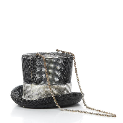Judith Leiber Swarovski Crystal Top Hat Clutch Jet Multicolor 4 of 14