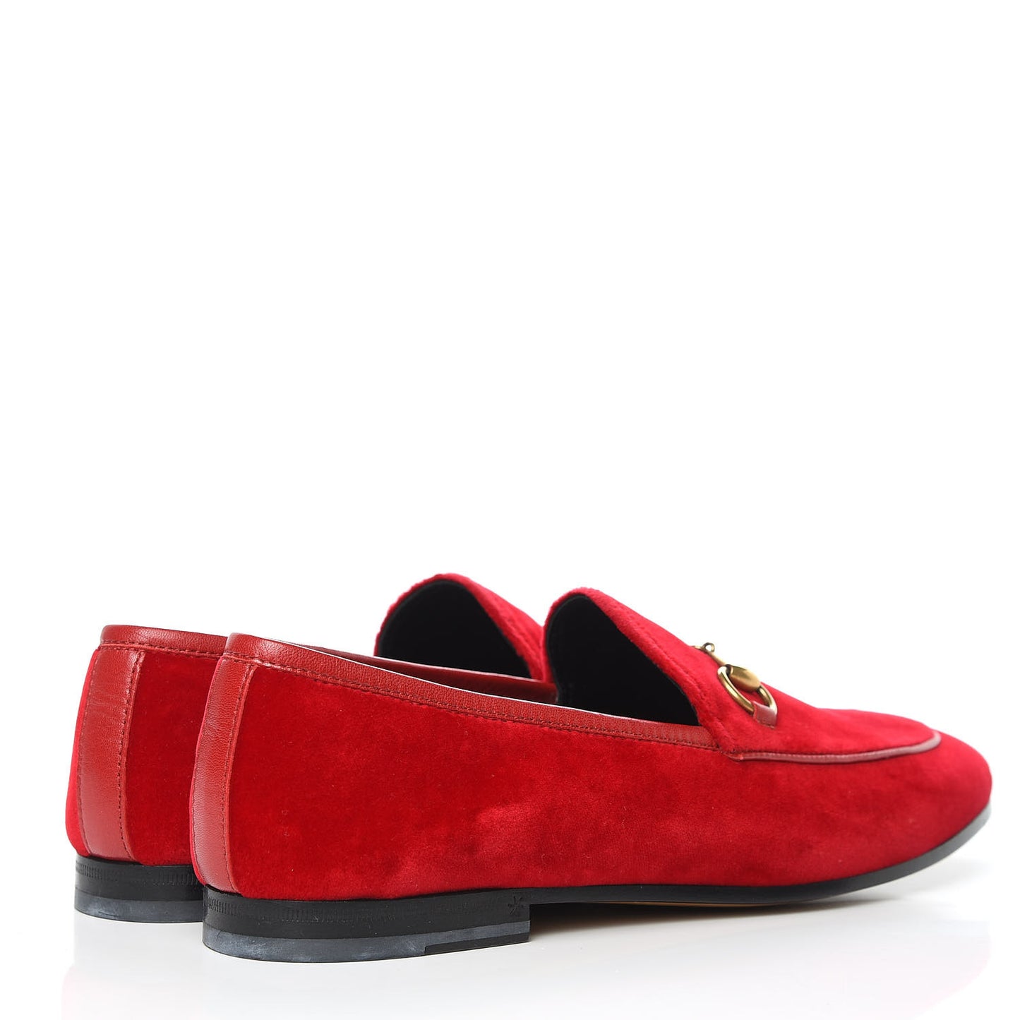 Velvet Horsebit Womens Jordaan Loafers 38.5 Hibiscus Red