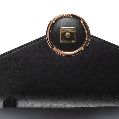 Fendi Vitello Liberty Lucido F is Fendi Medium Envelope Wallet on Chain Black 10 of 11