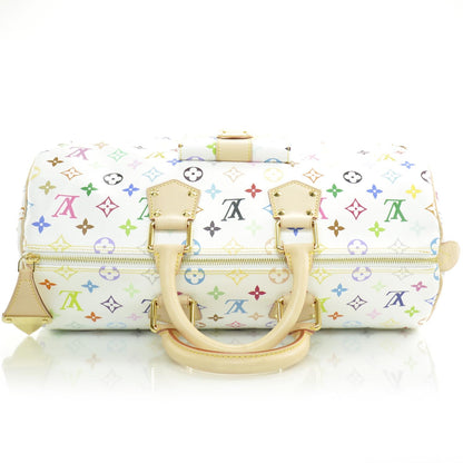 Louis Vuitton Monogram Multicolor Speedy 40 White 5 of 8