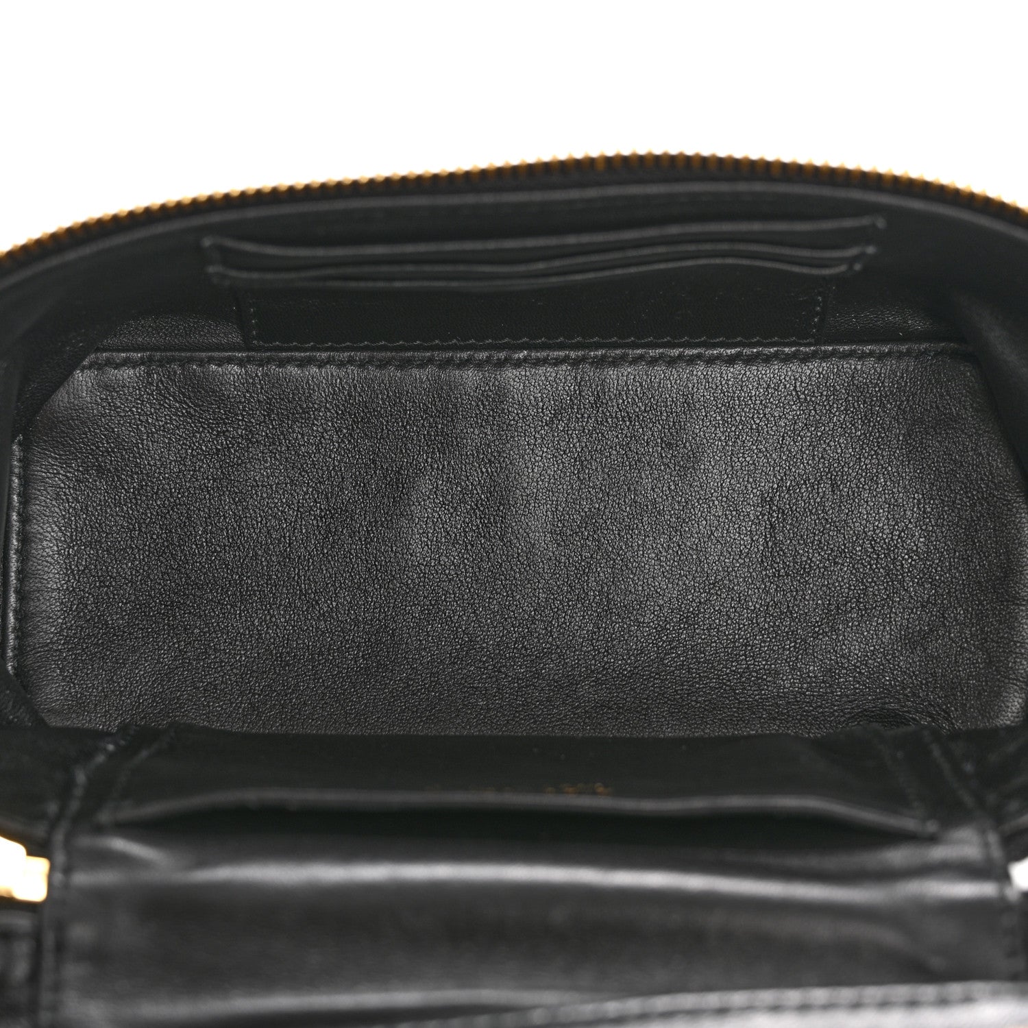 Prada Vitello Daino Mini Vanity Top Handle Bag Black 5 of 11