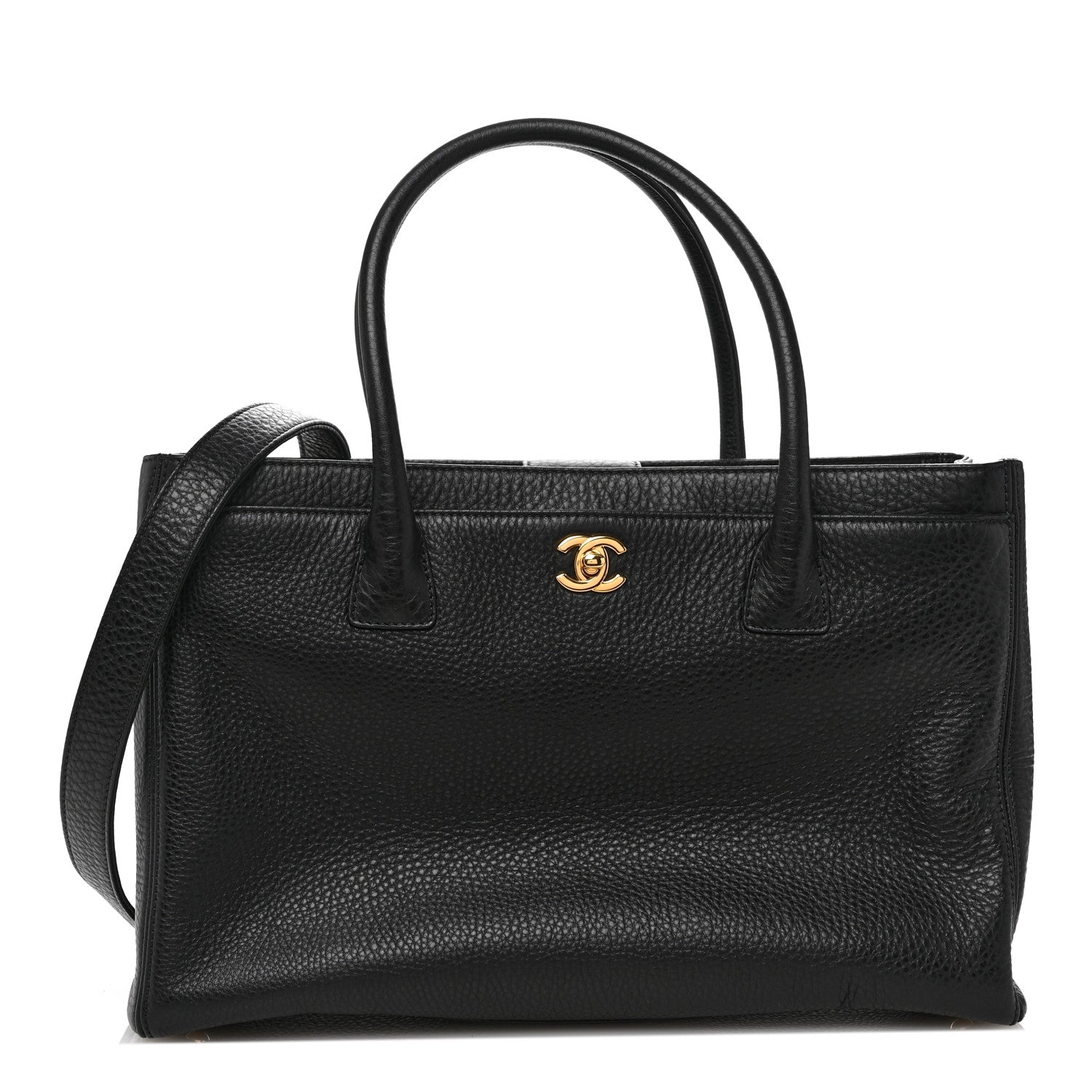 Chanel Deerskin Cerf Executive Shopper Tote Black 1 of 11