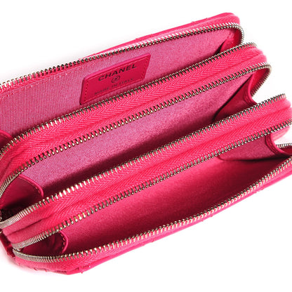 Chanel Patent Calfskin Quilted Zip Around Phone Holder Pink 6 of 8