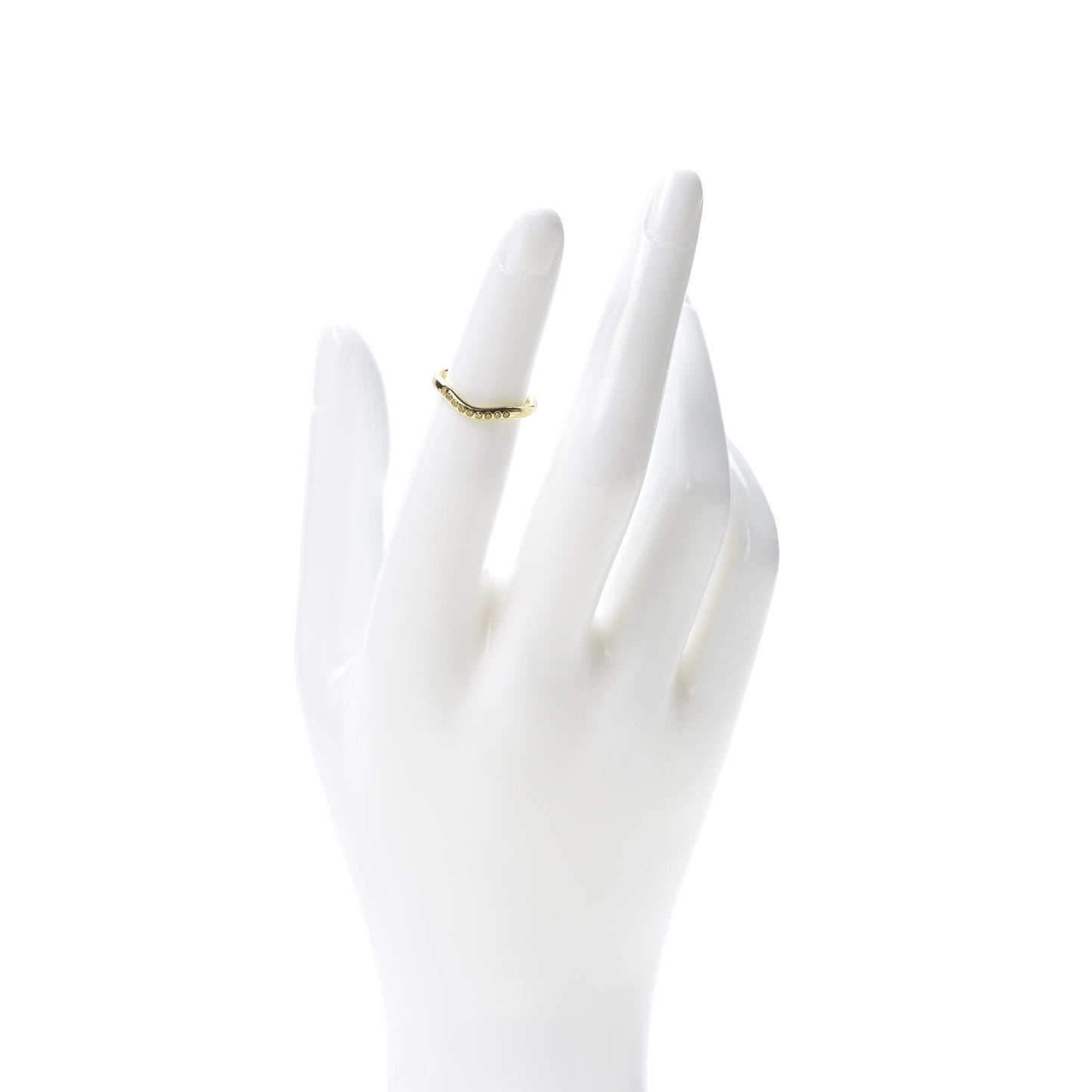 18K Yellow Gold Yellow Diamond Elsa Peretti Wedding Band Ring 47 4