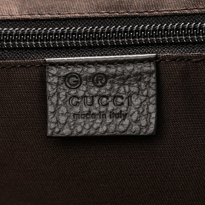 Gucci Monogram Dollar Calfskin Large Boston Duffle Bag Beige Ebony Testa di Moro Marrone Scuro 7 of 11