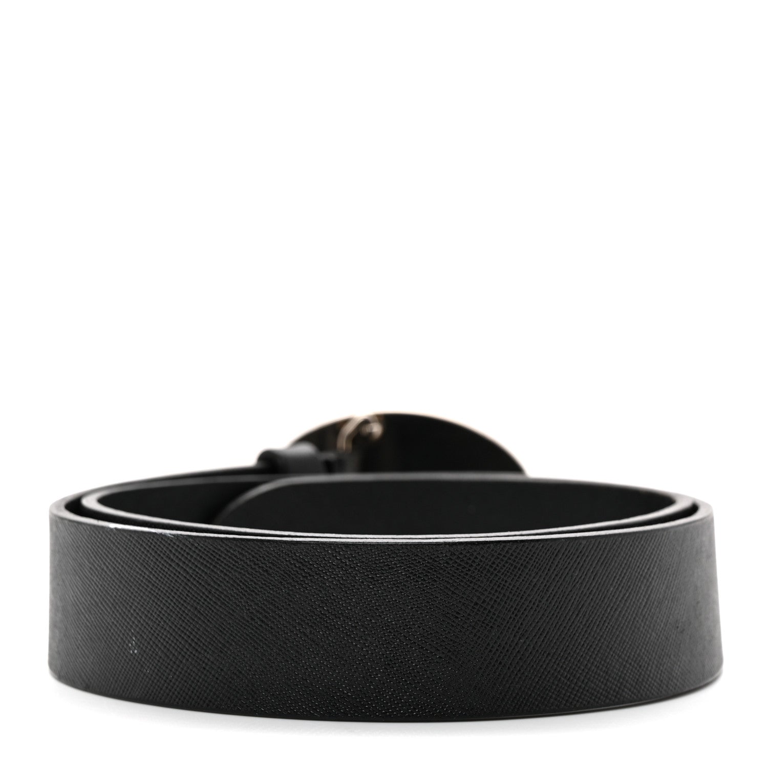 Prada Saffiano Buckle Belt 80 32 Black 2 of 7