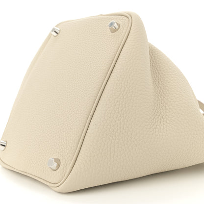 Hermes Taurillon Clemence Picotin Lock 18 PM Beton 10 of 10