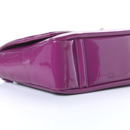 Chanel Patent Calfskin Mademoiselle Lock Bijoux Chain Flap Violet 9 of 15