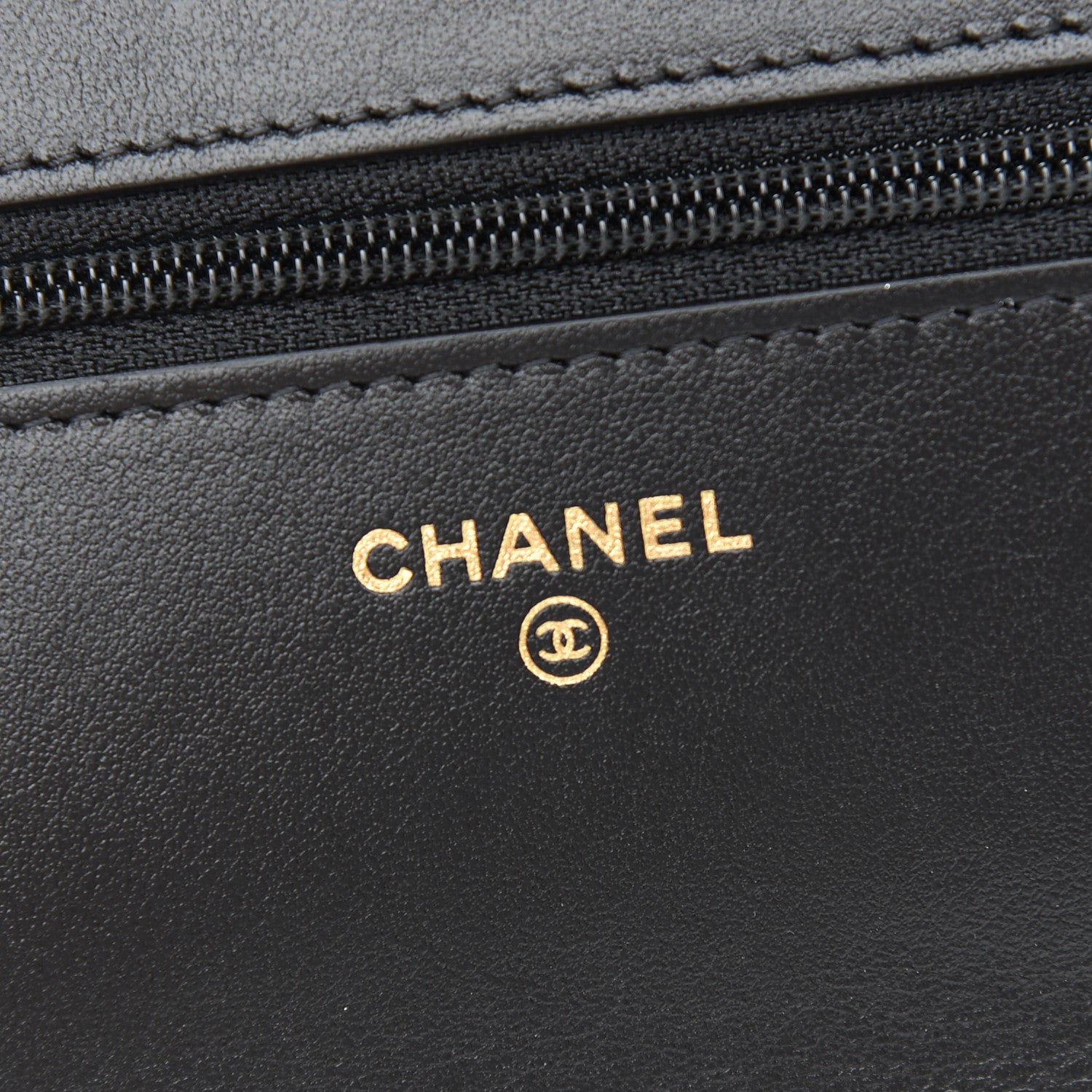 Chanel Tweed Quilted Chanel 19 Wallet On Chain WOC Black Beige 6 of 10